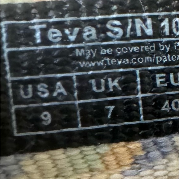 TEVA MIDFORM Universal Retro pastel sandals women’s shoes size 9 - Picture 14 of 14